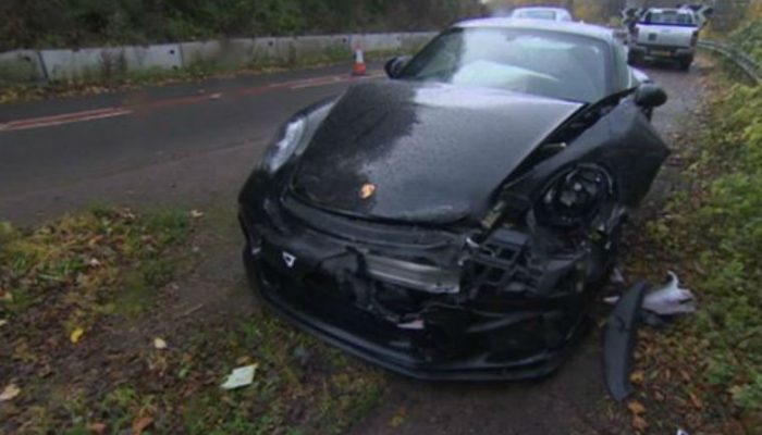 Top Gear’s Chris Harris crashes Porsche