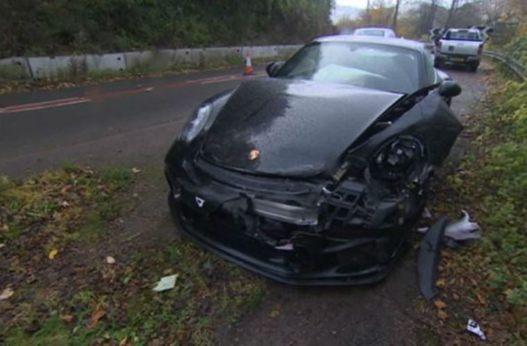 Top Gear’s Chris Harris crashes Porsche