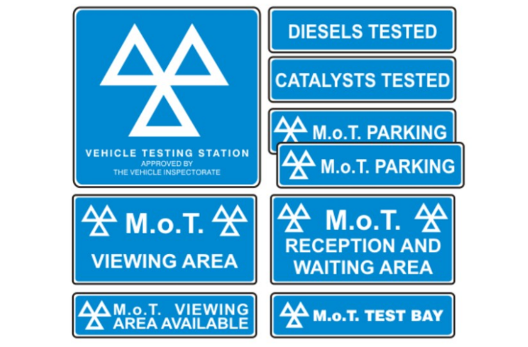 Save with interior and exterior MOT sign pack from Prosol
