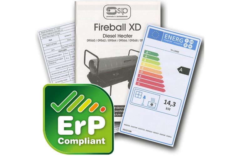 SIP launches ErP-compliant Fireball heater range
