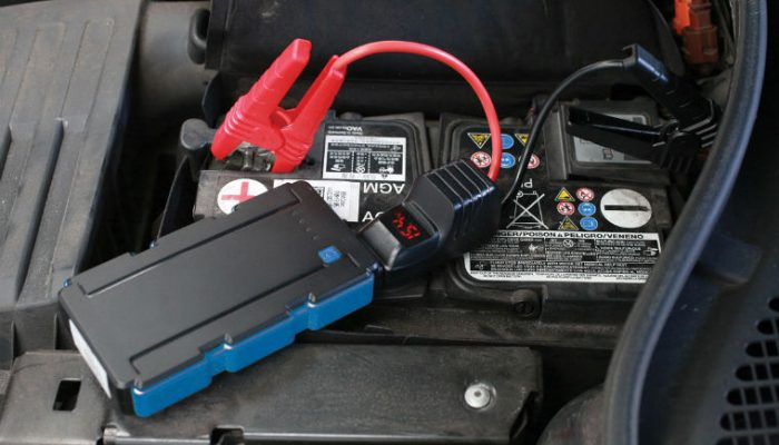 Compact multi-function jump start power pack from Laser Tools