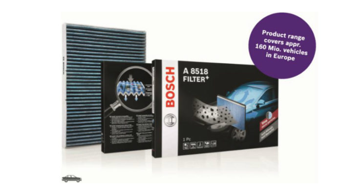 Bosch launches latest cabin FILTER+, presenting fresh service opportunity for garages