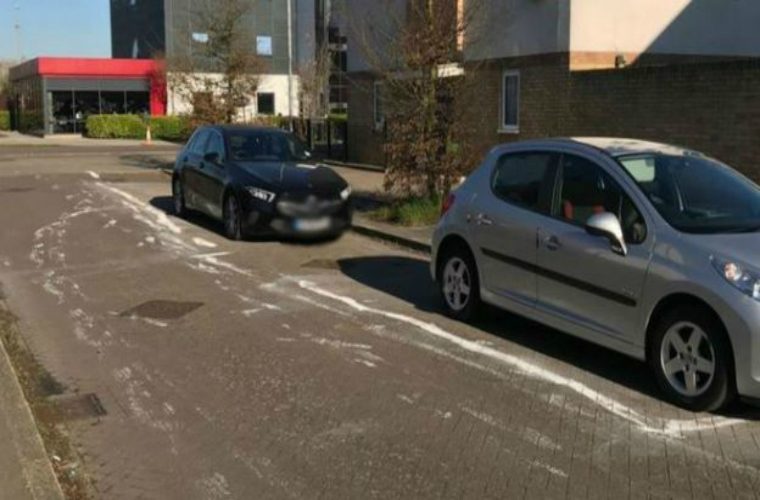 Neighbours left stunned after resident marks own parking bays in road