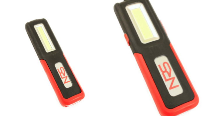 LED work lights with three-hour running time at Hickleys
