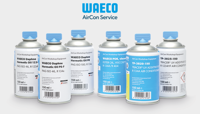Avoid compressor corrosion with WAECO professional oil and UV additive systems