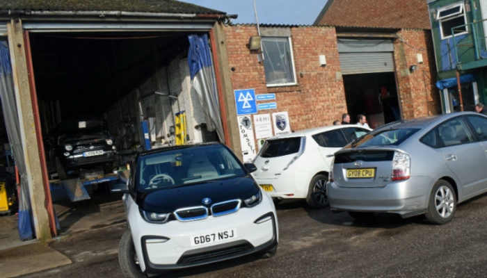 Insurance costs shouldn’t be affected for garages working on EVs