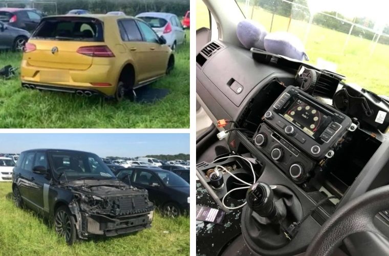 Creamfields car park targeted by car cannibals