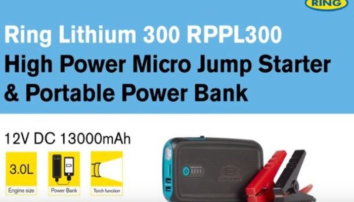 Watch: Ring highlights high power micro jump starter