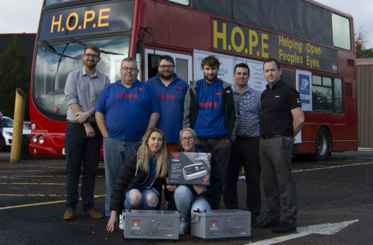 GS Yuasa powers homeless group’s charitable work with battery donation