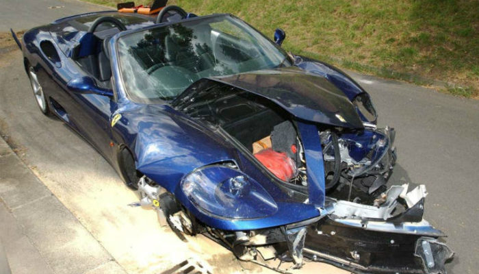 Car dealer appeals court finding after selling Ian Wright’s crashed Ferrari
