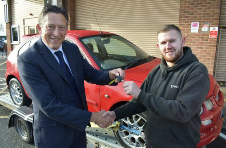 Warwickshire Trading Standards donates unroadworthy cars to college