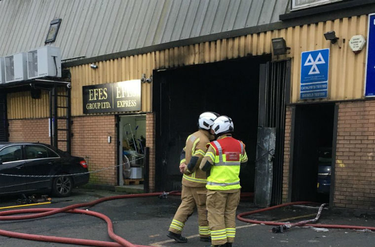 70 firefighters tackle major workshop blaze in London