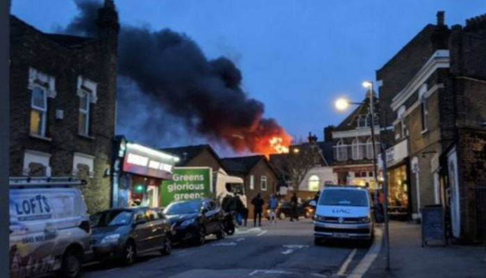 Walthamstow garage destroyed by major fire