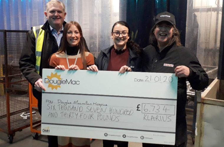 Klarius raises over £6K for local charity