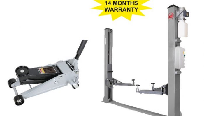Free 3T trolley jack with Dama two-post lift orders at Hickleys