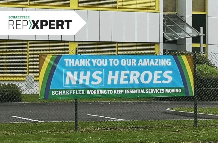 Schaeffler UK headquarters thanks NHS heroes