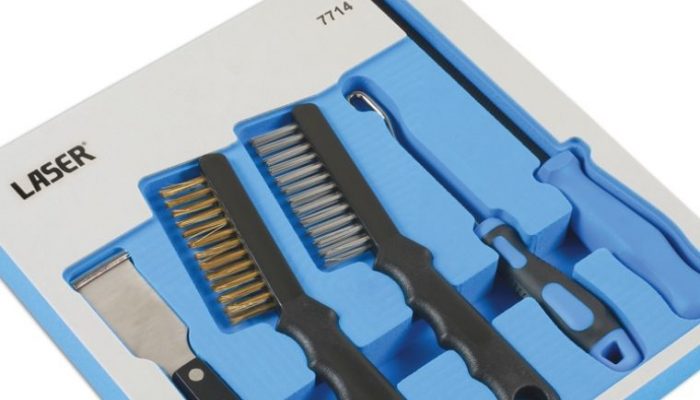 New five-piece brake component cleaning and inspection kit from Laser Tools