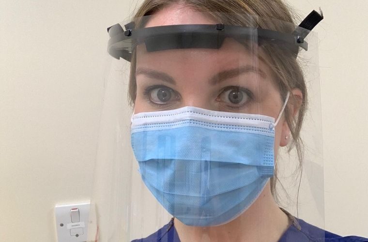 Face shields with antimicrobial tech