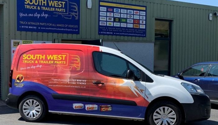 Banner Battery van wrap for South West factor