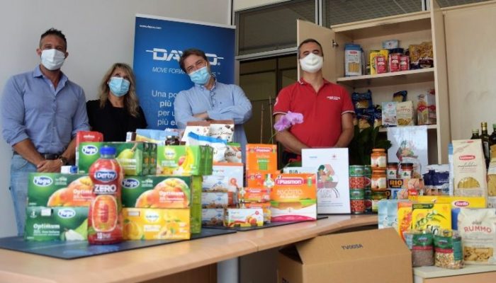 Dayco opens food bank for Italian Red Cross