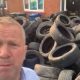 Watch: Farmer returns 421 waste tyres to fly-tipper’s doorstep