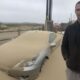 Video: Cars left buried following sand storm on Norfolk coast