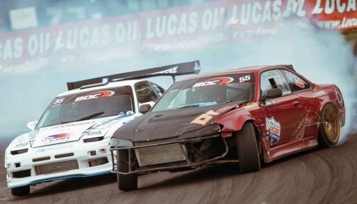 Lucas Oil driver mounts strong defence in British drift championship