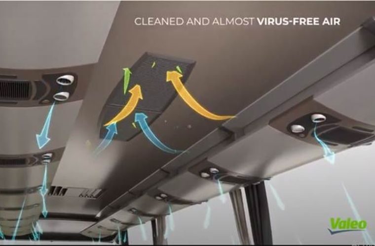 Valeo equips buses with health shield capable of eliminating 95 per cent of viruses