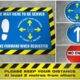 Save 40 per cent on coronavirus awareness floor stickers