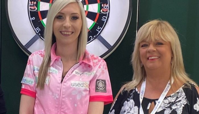 Solihull workshop celebrates Servicesure opening with darts champion