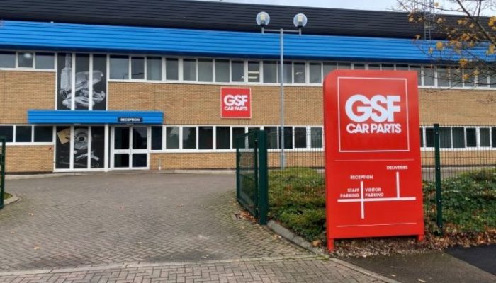 GSF Car Parts signage added to Sutton Coldfield national distribution centre