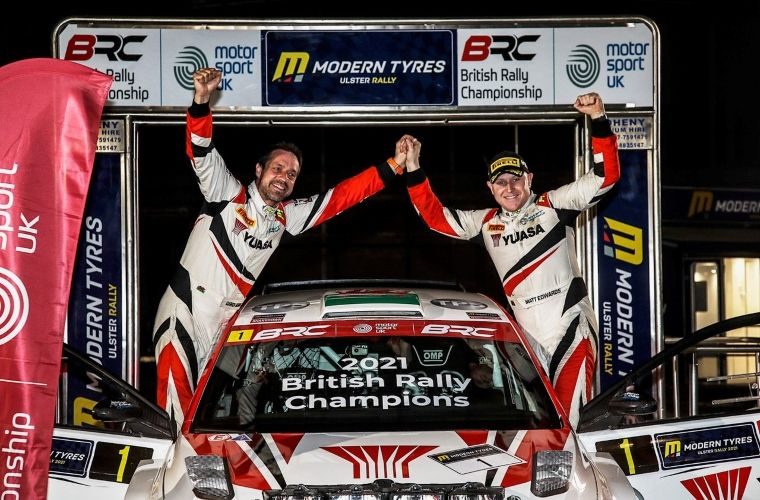 Yuasa powers Matt Edwards to record-breaking third British Rally Championship