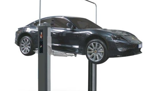 Two-post lift meets electric vehicle needs