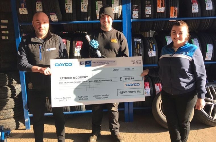 Dayco workshop ramp promotion winners announced in Northern Ireland