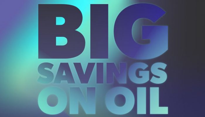 TPS pour on savings with slick oil offer