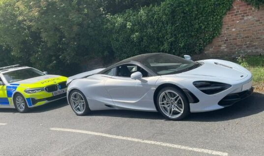 Owner of uninsured McLaren 720S tells police he was ‘only charging the battery’