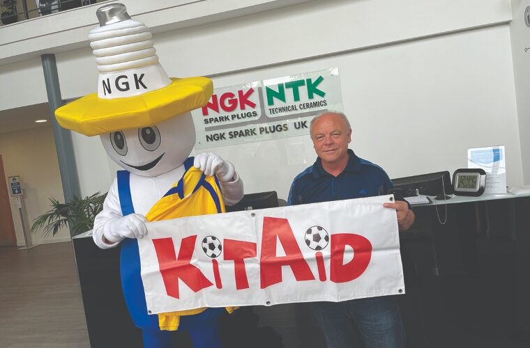 NGK helps football charity reach its goal