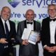 The Motor Ombudsman presents Servicesure Customer Service trophy to MotorServ UK