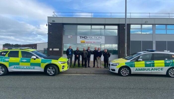TMD Friction UK welcomes North East Ambulance Service