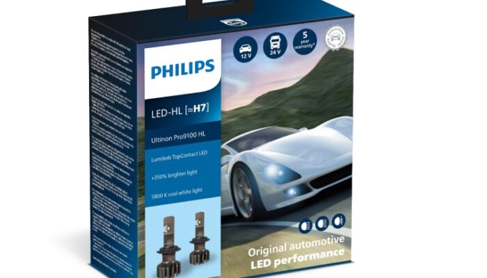 New Philips Ultinon Pro9100 headlight bulbs boast 350% more brightness