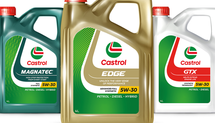 Castrol new logo on packaging