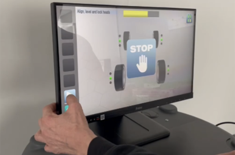 Supertracker CCD wheel aligners now available with touchscreen monitor￼