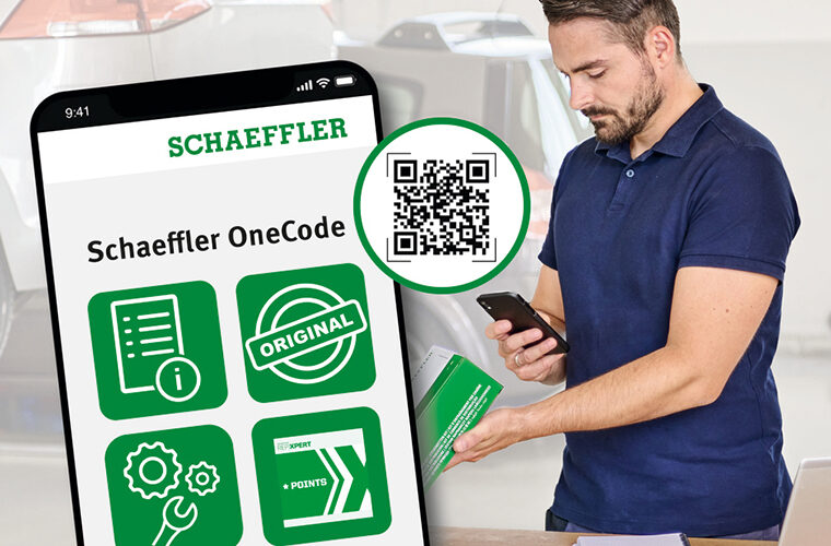 Schaeffler’s advanced OneCode labelling system makes REPXPERT access easier for workshops