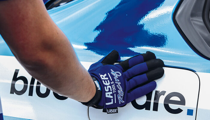 Laser Tools Racing mechanics’ gloves — as worn by the race team