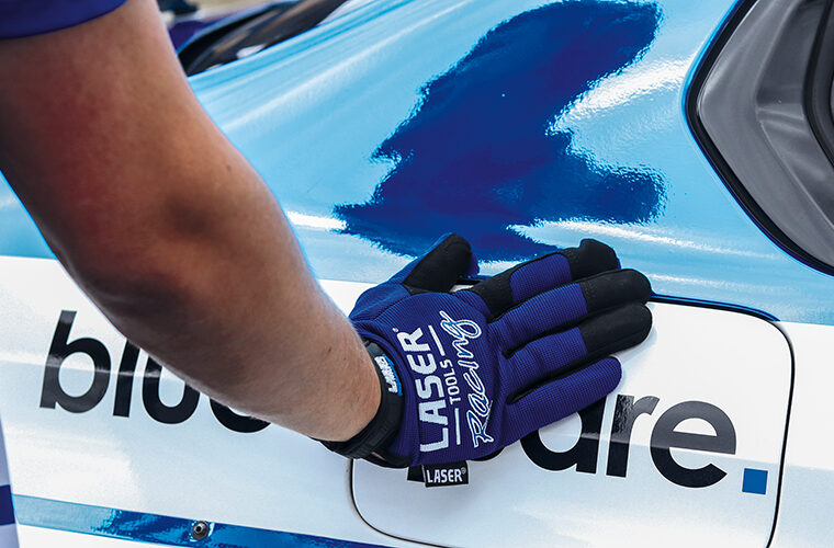 Laser Tools Racing mechanics’ gloves — as worn by the race team