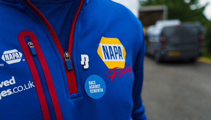 NAPA Racing UK supports the race against dementia 