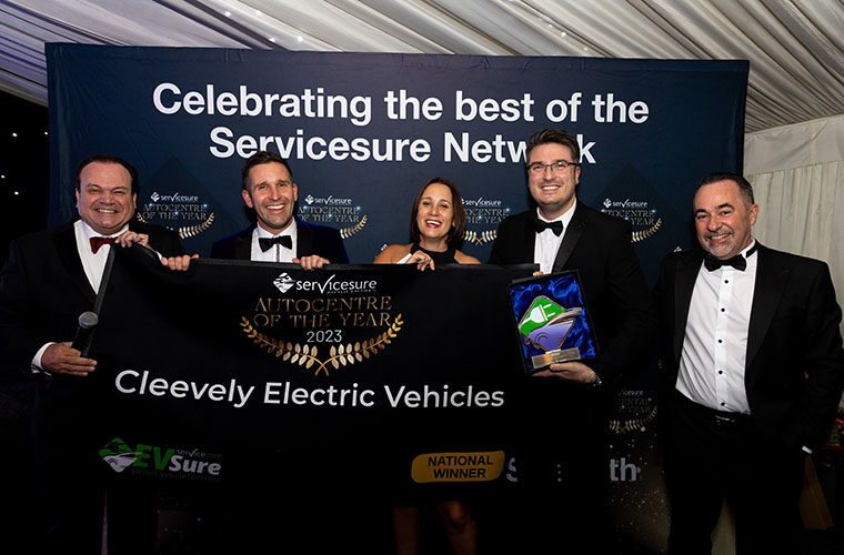 Cleevely Electric Vehicles crowned EVSure Garage of the Year