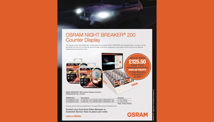 OSRAM releases NIGHT BREAKER 200 counter display
