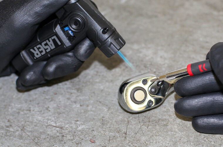 Compact butane gas-powered torch from Laser Tools