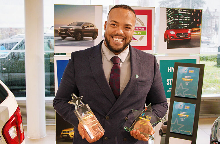 Suzuki sales executive is first individual to win The Motor Ombudsman’s National Garage Star Award 
